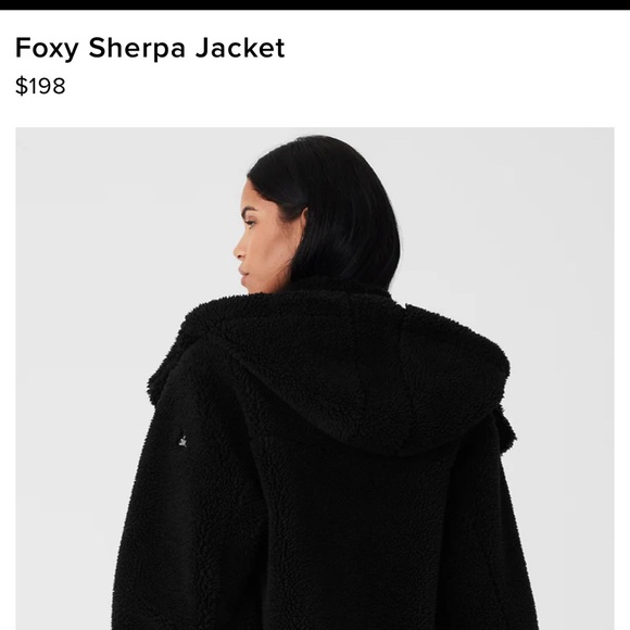 Alo Foxy Sherpa Jacket Size Large - Tan - Picture 9 of 9